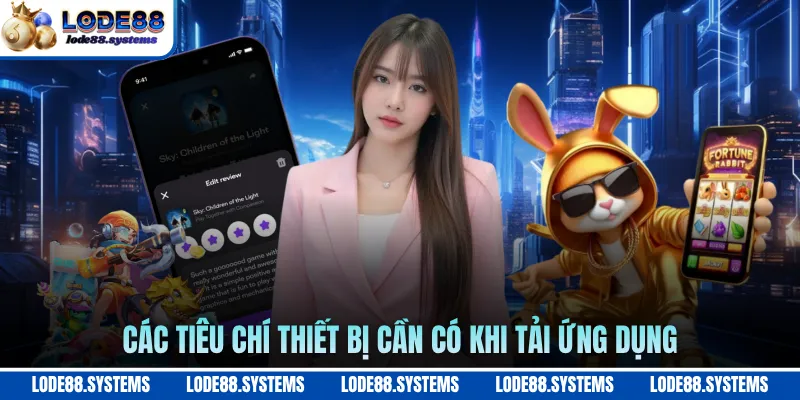 Các tiêu chí thiết bị cần có khi tải ứng dụng