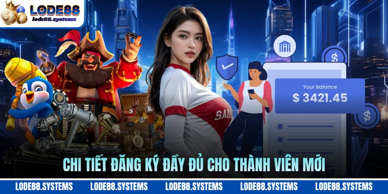 Chi tiết đăng ký đầy đủ cho thành viên mới