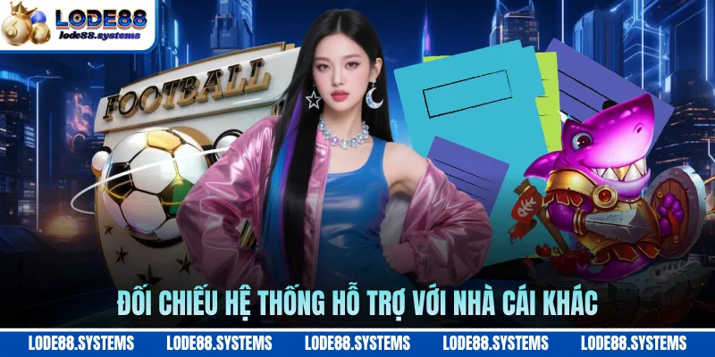 Đối chiếu hệ thống hỗ trợ với nhà cái khác