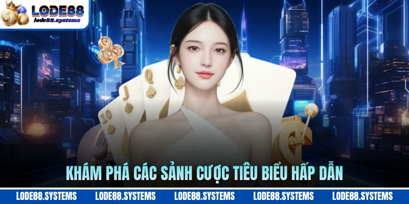 Khám phá các sảnh cược tiêu biểu hấp dẫn